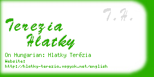 terezia hlatky business card