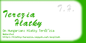 terezia hlatky business card